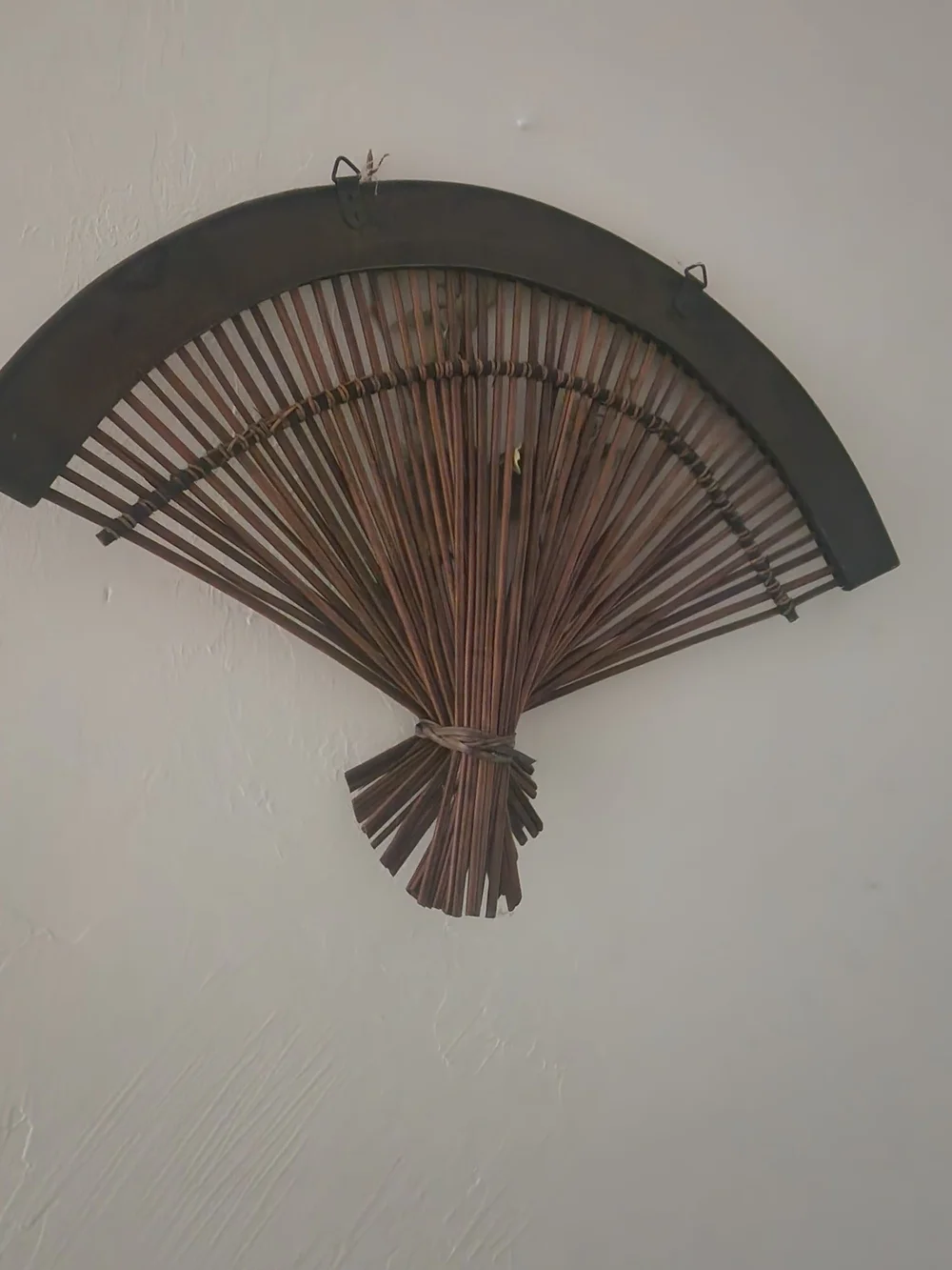Woven Rattan Wall Fan - Home Wall Decor